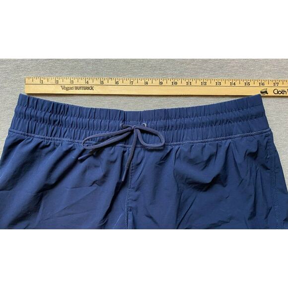 Lands End Women’s Running Shorts Size 6 Blue NWOT elastic/tie waist - Picture 6 of 8